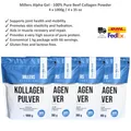 Produktbild: Millers Alpha Gel 100% Reines Rinderkollagen Pulver Reich an Protein 4x1000g