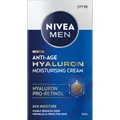 Produktbild: NIVEA MEN Hyaluron Anti-Faltencreme Männer Gesichtspflege mit LSF 15 50 ml
