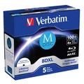 Produktbild: 1x5 Verbatim M-Disc BD-R Blu-Ray 100GB 4x Speed inkjet print. JC