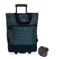 Produktbild: XL Einkaufs Trolley Punta Wheel dunkel Blau Weiß Einkaufsroller Einkaufstasche