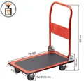 Produktbild: Meister Plattformwagen - Klappbar - Bis 150 kg Tragkraft - mit Feststellbremse