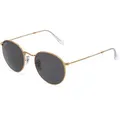 Produktbild: Ray-Ban RB 3447 ROUND METAL Herren-Sonnenbrille Vollrand Rund Metall-Gestell, gold