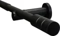 Produktbild: Gardinia Gardinenstangen-Set Kreta 1-Lauf Ø 16-19 mm schwarz-matt 120 cm - 210 cm
