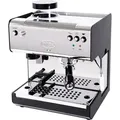 Produktbild: Quick Mill 02835 Superiori Profi CON Macinacaffe' Traditionelle Espressomaschine, Edelstahlgehäuse, Milchaufschäumer - Silber