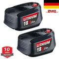 Produktbild: 2X 18V/3,8Ah für Bosch Akku PSB 18 LI - 2er Set - 1600A005B0 PBA PST 18 LI, PSR