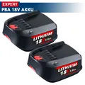Produktbild: 2X für Bosch Akkupack Lithium-Ionen PBA 18 Volt, 3.8Ah W-B, Systemzubehör