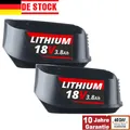 Produktbild: 2x 18V Für Bosch Akku PBA 3.8Ah XL Power For All Alliance 54Wh OvP Green Werkz