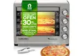 Produktbild: TurboTronic by Z-Line Minibackofen 45 L mit Grill, Umluft, Drehspieß & Timer XXL-Tischbackofen Edelstahl, für Pizza, Aufläufe, Braten Kompakter Mini-Backofen Doppelglastür