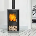 Produktbild: Fireplace Zaria Kaminofen Stahl Schwarz Topplatte Speckstein 6 kW Holzfach