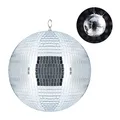Produktbild: Relaxdays Discokugel, zum Aufhängen, für Decke, große Spiegelkugel, Party Deko, Mottoparty, Diskokugel Ø 30 cm, Silber 10027841