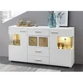 Produktbild: Innostyle Fun Plus Sideboard inkl. LED-Beleuchtung Holzwerkstoff Weiß/Braun - Weiß