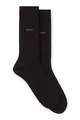 Produktbild: BOSS Herren 2P RS Uni CC Zweierpack mittelhohe Socken aus Baumwoll-Mix Dunkelbraun 47-50
