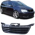 Produktbild: Kühlergrill Frontgrill Schwarz ohne Emblem für VW Touran 1T 03-06 Caddy III 04-
