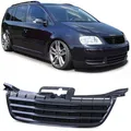 Produktbild: Kühlergrill Frontgrill Schwarz ohne Emblem für VW Touran 1T 03-06 Caddy III 04-