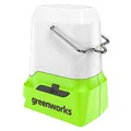 Produktbild: Greenworks 24 V Laterne, schnurlos, 500 lm, Camping-Licht mit USB-A und USB-C-Anschluss, nur Werkzeug