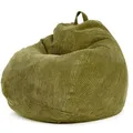 Produktbild: Green Bean Sitzsack, Grün, Textil, Füllung: Styroporkugeln, Oval, 90x110x90 cm, Hergestellt in Deutschland, Wohnzimmer, Hocker, Sitzsäcke, XXL Sitzsäcke