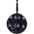 Produktbild: Orion | Pfanne - Eierpfanne - Ø 25 cm - 4 Löcher - Antihaftbeschichtet - Multifunktional - Schwarz