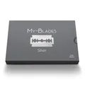 Produktbild: My-Blades® Silver – 100 besonders scharfe Rasierklingen aus deutschem Stahl | Eisgehärtete Doppelklingen für Rasierhobel