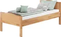 Produktbild: Seniorenbett Buche natur extra hoch 100x200 Massivholz-Bettgestell Zubehör wählbar V-60.70-10ohne Zubehör