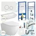 Produktbild: Spülkasten Wc Spülrandlos Waschbecken Vorwandelement Bad Komplettset - Geberit