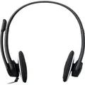 Produktbild: Logitech USB Headset H330 Kopfhörer Kabelgebunden Kopfband Büro/Callcenter Schwarz - Schwarz