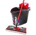 Produktbild: Vileda Wischmopp Wischer Ultramax 2 in 1 Komplettset - Bodenwischer - schwarz/rot