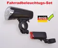 Produktbild: Fahrad Licht Fahrradbeleuchtungs Set 30 LUX LED Batterie Vorderlicht Rücklicht
