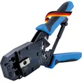 Produktbild: SCHWAIGER NWZ10 531 Universal Crimpzange Presszange Kabel-Werkzeug Kabelzange Abisolieren Kabel kürzen Crimpen Rundkabel Flachkabel konfigurierenRJ11 RJ12 RJ45 4P4C 4P2C
