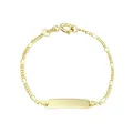 Produktbild: Amor Identarmband Unisex Mädchen Jungen Armschmuck, 12+2 cm, Gold, Kommt in Schmuck Geschenk Box, 2014337