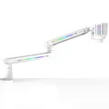 Produktbild: IXTECH RGB Low Profile Galgenarm für Mikrofon, verstellbarer Mikrofonarmständer mit Tischhalterungsklemme, drehbarer Mikrofonarm Mikrofonständer mit Kabelmanagement für Podcast-Streaming,