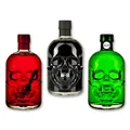 Produktbild: Totenkopf-Absinthe-Set: 1x Amnesie Absinthe 0,5l + 1x Black Head Absinthe 0,5l 1x Red Chili Head Absinthe