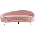Produktbild: Beliani 3-Sitzer-Sofa, Rosa, Textil, 183x69x84 cm, Wohnzimmer, Sofas & Couches, Sofas, 3-Sitzer Sofas