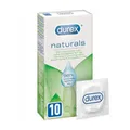 Produktbild: Durex Naturals Kondome aus Naturkautschuklatex mit wasserbasierter Gleitgelbeschichtung aus natürlichen Inhaltsstoffen (1 x 10 Stück)