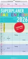 Produktbild: Superplaner Farbenfroh 2026 - Familien-Timer 22x45 cm - mit Ferienterminen -...