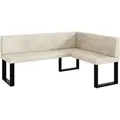 Produktbild: Meblini Eckbank, Creme, Textil, L-Form, 168x128 cm, Esszimmer, Bänke, Eckbänke