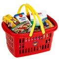 Produktbild: Theo Klein 9693 Einkaufskorb, gefüllt I Robuster Korb mit stabilen Henkeln I Inkl. 21 Zubehör-Schachteln I Spielzeug für Kinder ab 2 Jahren