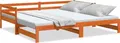 Produktbild: vidaXL Tagesbett Ausziehbar Wachsbraun 80x200 cm Massivholz Kiefer