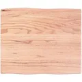 Produktbild: vidaXL Tischplatte 60x50x2 cm Massivholz Eiche Behandelt Baumkante 363932