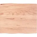 Produktbild: Tischplatte 60x50x2 Cm Massivholz Eiche Behandelt Baumkante Vidaxl