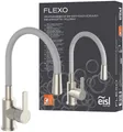 Produktbild: Eisl Spültischarmatur Flexo energiesparender Cold-Start, wassersparender Eco-Click,360° schwenkbar