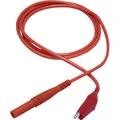 Produktbild: McPower Messleitung 1325536, 1m, rot, mit Krokodilklemme