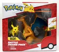 Produktbild: Pokémon Battle Figure Pack Glurak & Pikachu Jazwares 2 Figuren Set Sammelfiguren