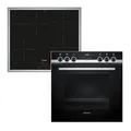 Produktbild: Siemens EQ522IA01, Einbauherd-Set, Bestehend aus HE517GBS4 Herd, 60 x 60 cm, 3D Heißluft, Selbstreinigung, Clip Auszug & EI645CFB6E Induktionskochfeld, Bräterzone, powerBoost, Edelstahl Rahmen