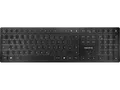 Produktbild: CHERRY KW 9100 Slim, Tastatur, Scissor, Cherry SX Scherentechnology, Bluetooth, 2.4 GHz Funk, Schwarz/Silber