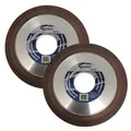 Produktbild: 2x Diamantschleifscheibe 125 x 32 mm Schärfscheibe Schleifrad Schleifscheibe