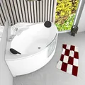Produktbild: Pool Badewanne Eckwanne Wanne S60-EH 140x140cm mit Tür Walk-in-Pool