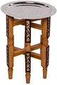 Produktbild: Marrakesch Orient & Mediterran Interior Beistelltisch Orient Tisch Iman - Silberfarbig, 40cm (1-St), Handarbeit