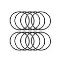 Produktbild: 10stk O-Ringe Öldichtung Dichtung Dichtscheibe Dichtungsringe 74x80x3mm Gummi