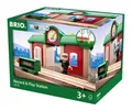 Produktbild: BRIO® Spielzeugeisenbahn-Gebäude World Eisenbahn Gebäude Sprechender Bahnhof 3 Teile 33578
