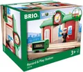 Produktbild: BRIO World Sprechender Bahnhof Aufnahmefunktion Eisenbahn Zubehör Kleinkinder✅